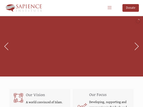 'sapienceinstitute.org' screenshot