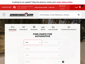 'sparkplugs.com' screenshot