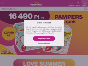 'pelenka.hu' screenshot