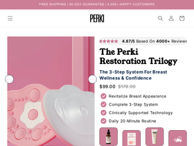 perki website screenshot