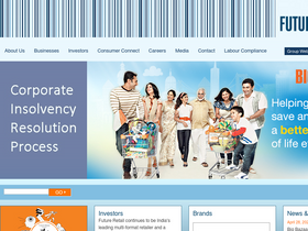 'futureretail.in' screenshot
