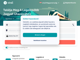 'virail.hu' screenshot