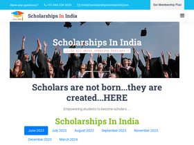 'scholarshipsinindia.com' screenshot