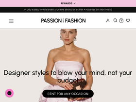 passionforfashion.au homepage screenshot