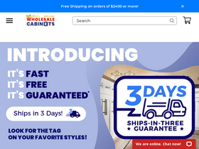 'wholesalecabinets.us' screenshot