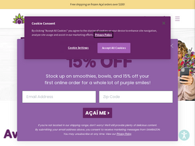 'sambazon.com' screenshot