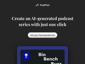 PodPilot - AI-driven podcast creation, effortless production, seamless platform publishing.