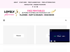 'lovelyplanner.com' screenshot