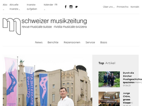 'musikzeitung.ch' screenshot