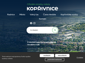 'koprivnice.cz' screenshot