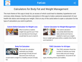 'fatcalc.com' screenshot