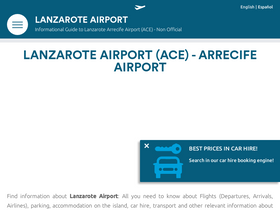 'lanzarote-airport.net' screenshot