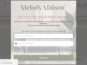 'melodymaison.co.uk' screenshot