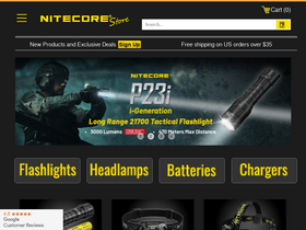 Nitecore Store website screenshot