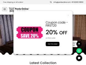 pardaonline.com homepage screenshot