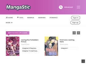 'mangastic.com' screenshot