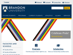 'brandonu.ca' screenshot