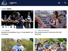 'monmouthhawks.com' screenshot