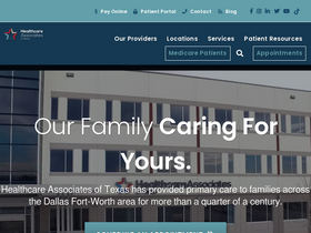 'healthcareassociates.com' screenshot