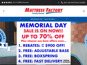 'themattressfactoryinc.com' screenshot