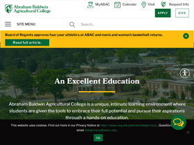 'abac.edu' screenshot