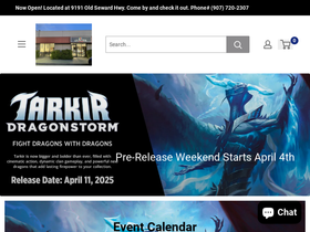 glaciergamesak.com homepage screenshot