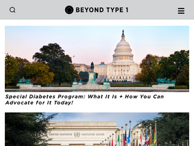 'beyondtype1.org' screenshot