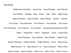 'tarotheaven.com' screenshot