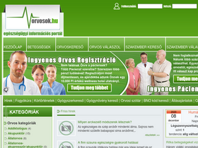 'orvosok.hu' screenshot