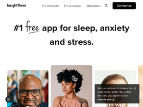 'insighttimer.com' screenshot