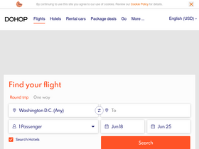 'dohop.is' screenshot