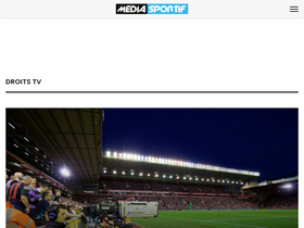 'mediasportif.fr' screenshot
