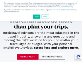 'inteletravel.com' screenshot