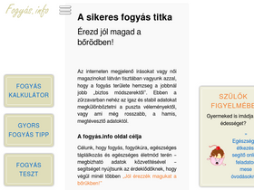 'fogyas.info' screenshot