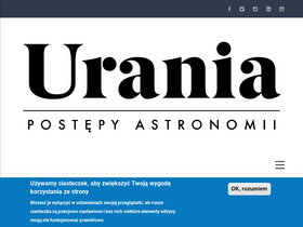 'urania.edu.pl' screenshot