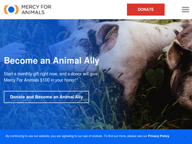 'mercyforanimals.org' screenshot