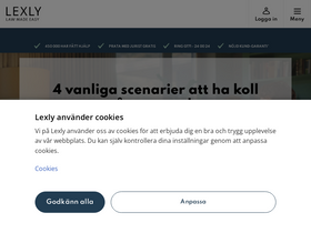 'lexly.se' screenshot