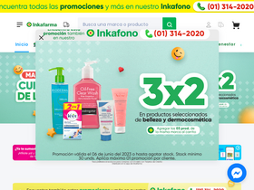 'inkafarma.pe' screenshot
