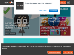 'szavazo.hu' screenshot