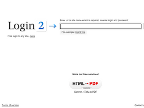 'login2.me' screenshot