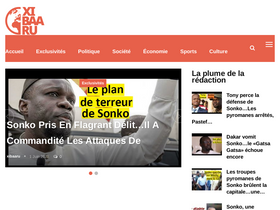 'xibaaru.sn' screenshot