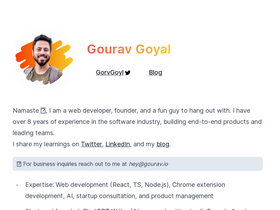 'gourav.io' screenshot