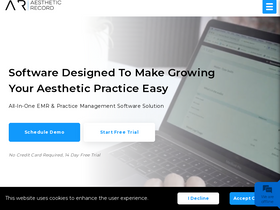 'aestheticrecord.com' screenshot