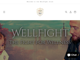 wellfight.shop homepage screenshot