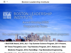 'bostonleadershipinstitute.com' screenshot