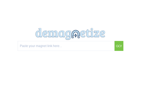 'demagnetize.link' screenshot