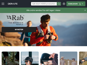 'derute.no' screenshot