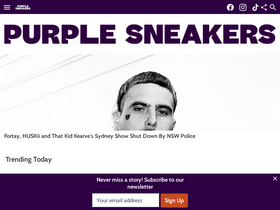 'purplesneakers.com.au' screenshot