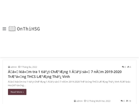 'onthihsg.com' screenshot