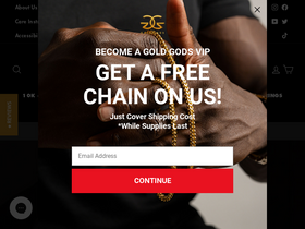 'thegoldgods.com' screenshot